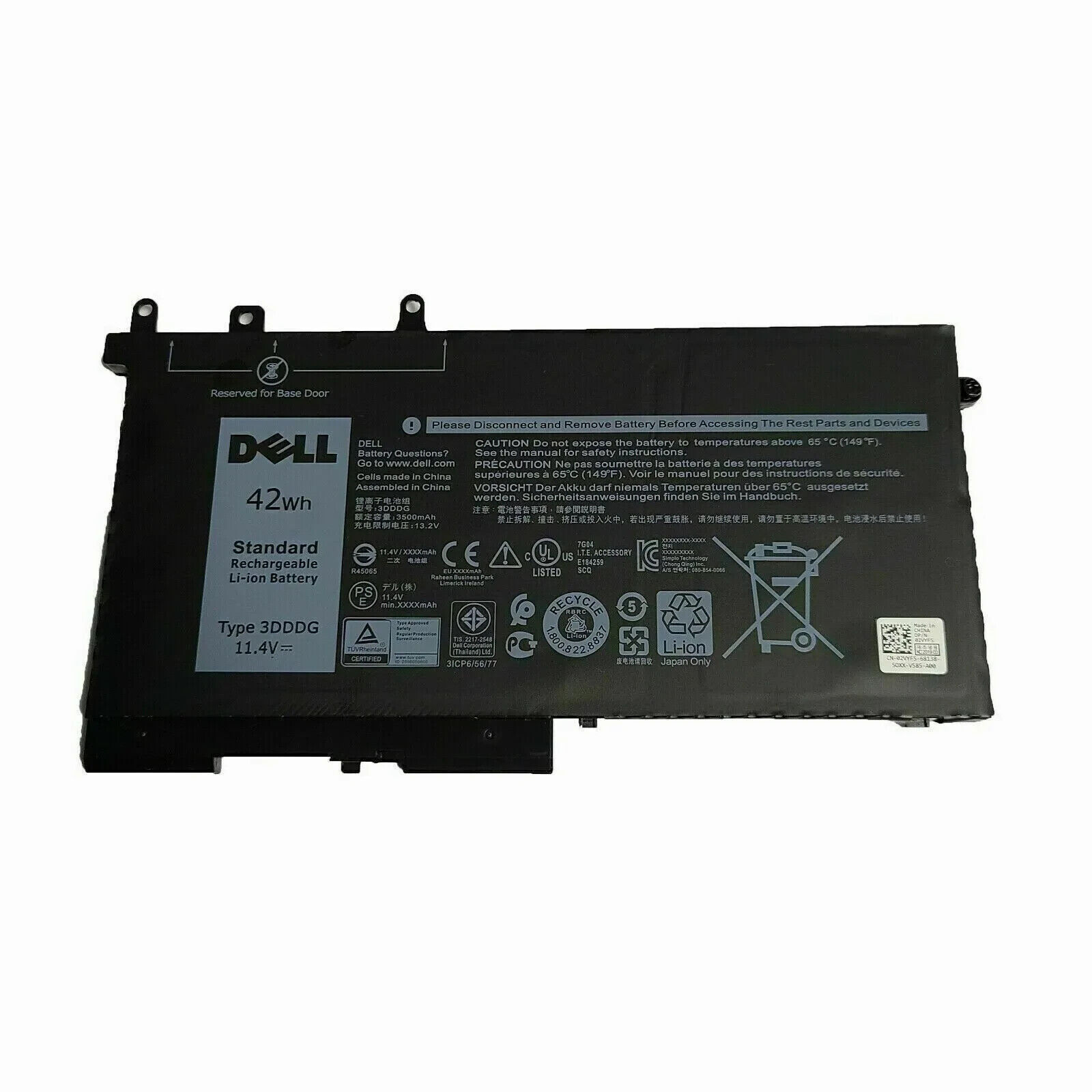 NEW Genuine 42Wh 3DDDG Battery Dell Latitude 5280 5288 5290 5480 5488 5490 5491