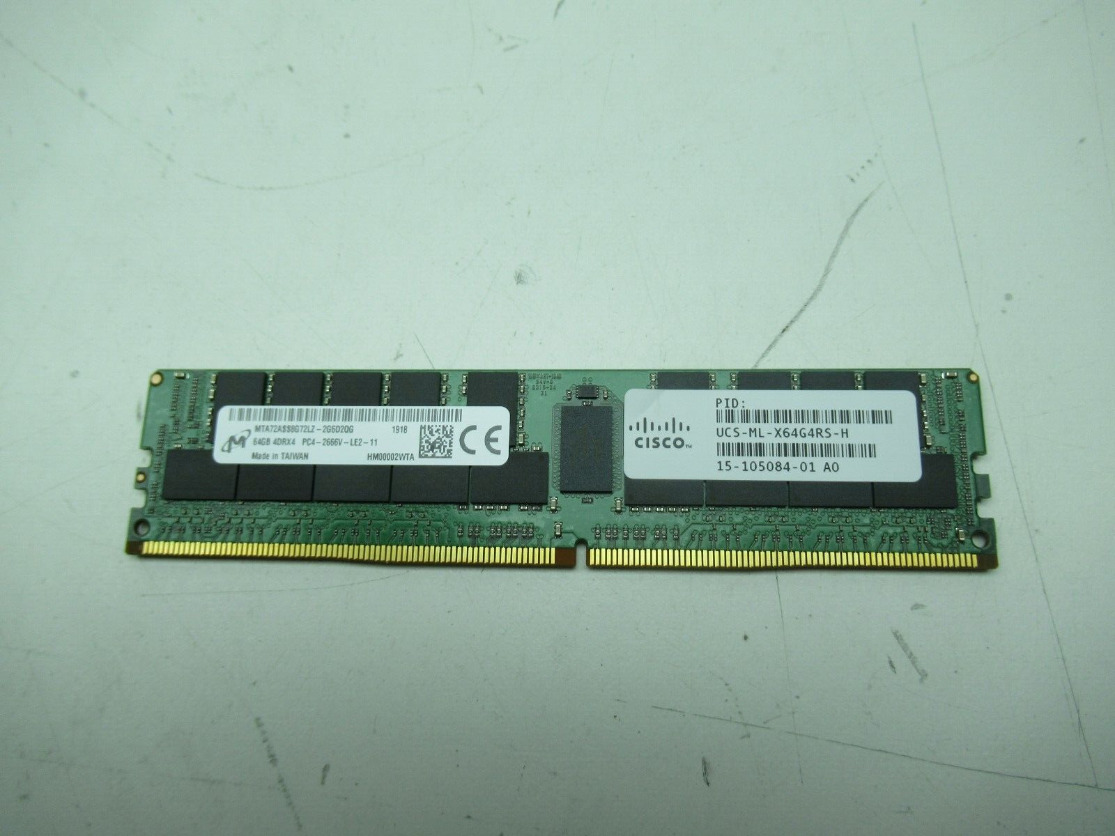Micron 64GB 4DRx4 PC4-2666V MTA72ASS8G72LZ-2G6 Server Memory RAM