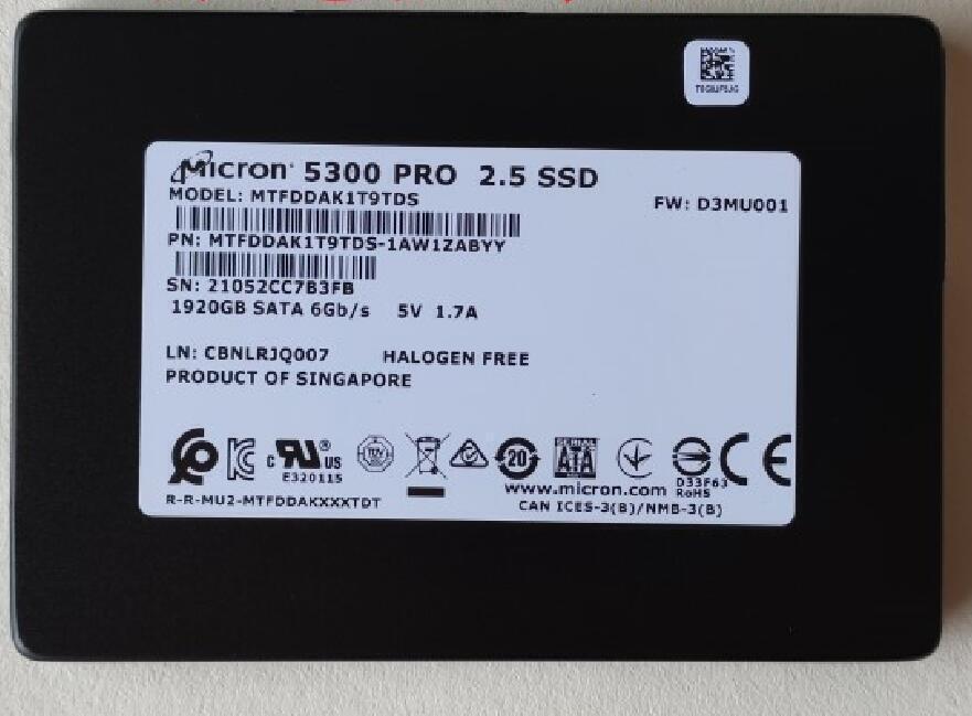 New Micron 5300 PRO 1.92TB SSD SATA 2.5