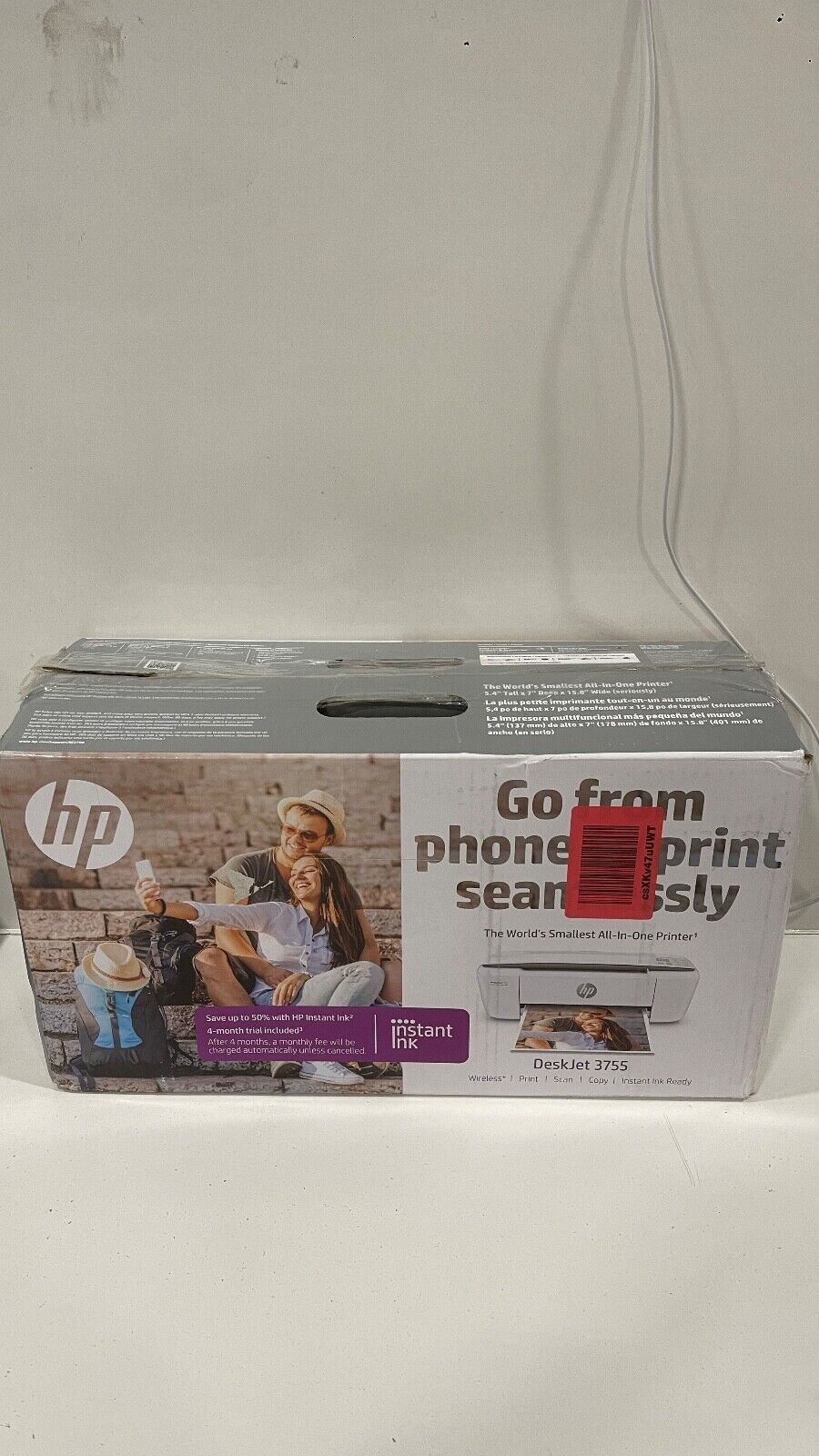 HP Deskjet 3755 Compact All-in-one Wireless Printer With Mobile Printing