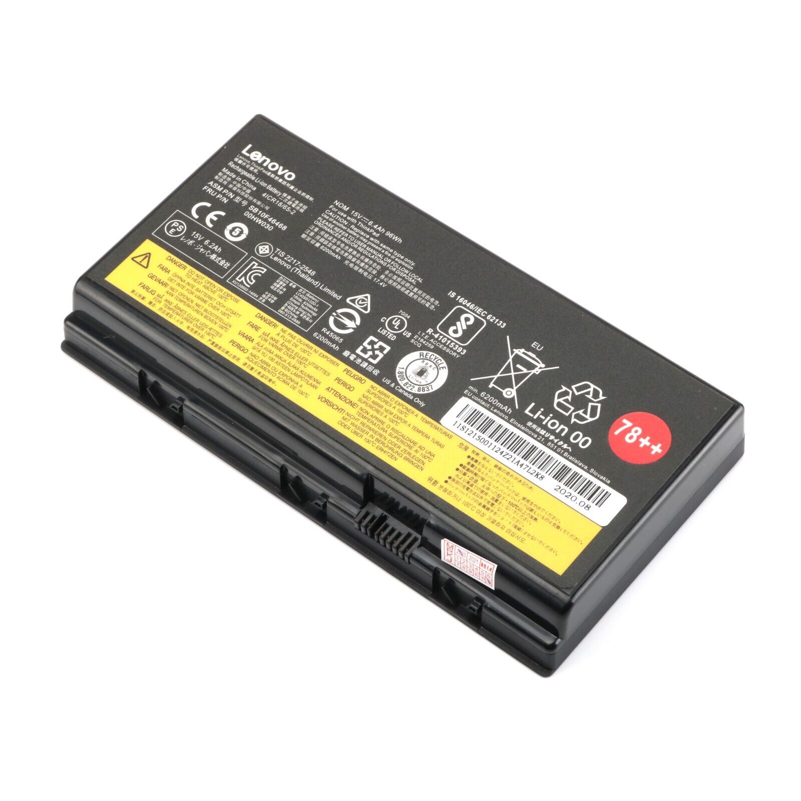 96WH NEW Genuine 01AV451 00HW030 78++ Battery for Lenovo ThinkPad P70 P71 Series
