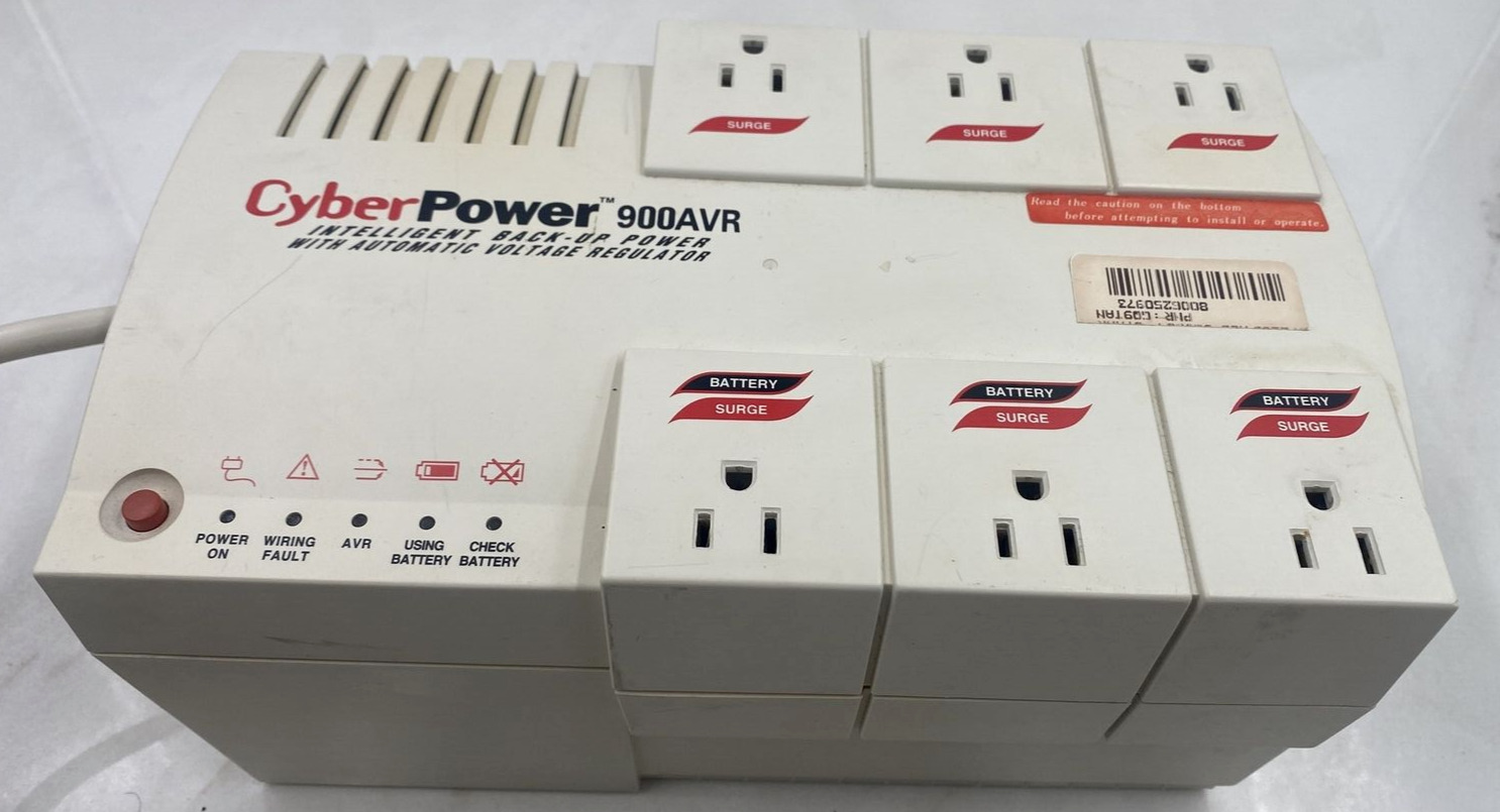 Cyberpower CPS900AVR Intelligent Back-Up Power Automatic Voltage Regulator Works
