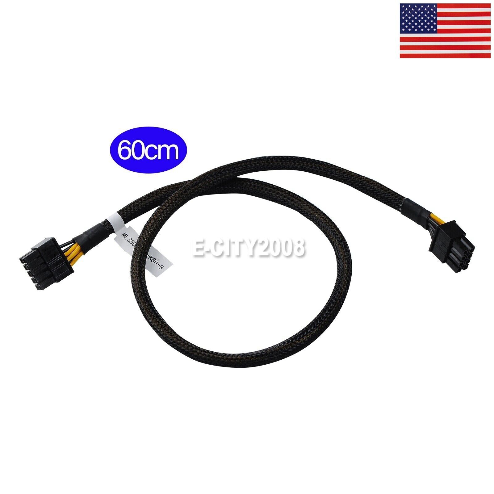 10Pin to 8Pin GPU Power Supply Cable for HP ML350 G9 K80 & Nvidia K80 M40 M60 P4
