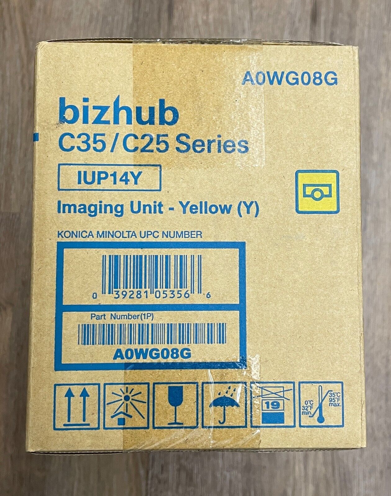 Genuine New Konica Minolta A0WG08G IUP14Y Yellow Imaging Unit for C35 C25 Series