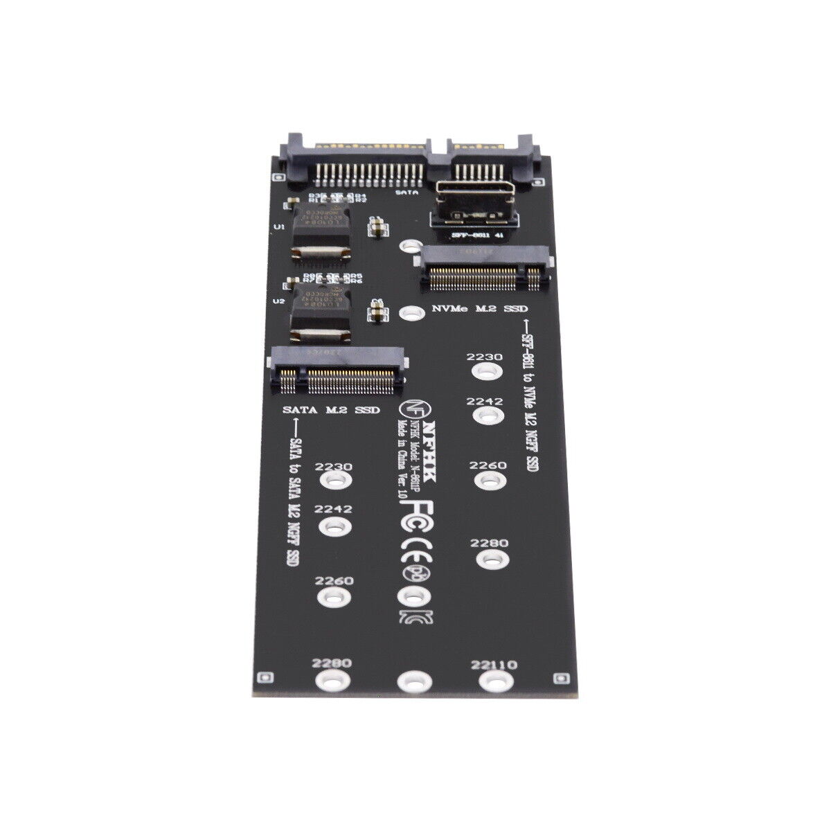 Cablecc SFF-8612 8611 to U.2 Kit M-Key to NVME PCIe SSD and NGFF to SATA Oculink
