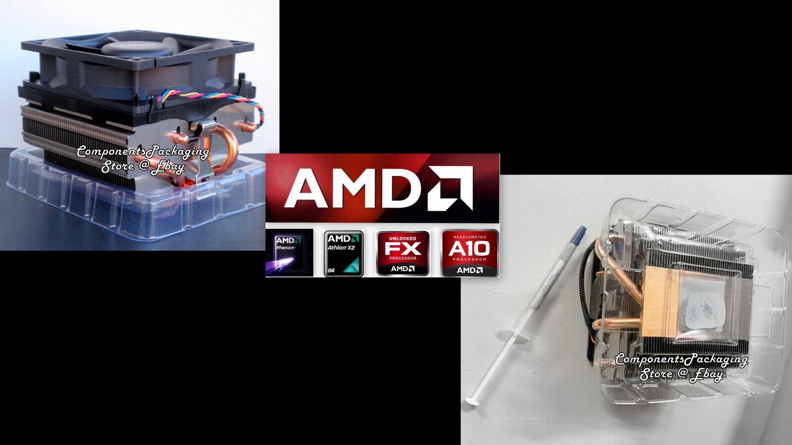 AMD Athlon A10 7870K 7860K Cooling Fan + Heatsink with Near Silent Technology