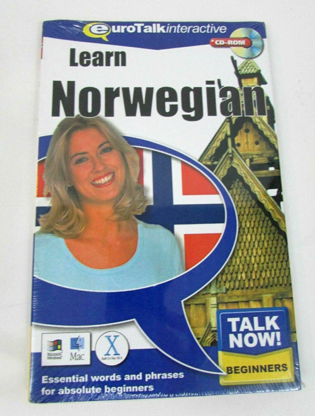 Eurotalk Talk Now Learn Norwegian for PC, Mac - Brand New