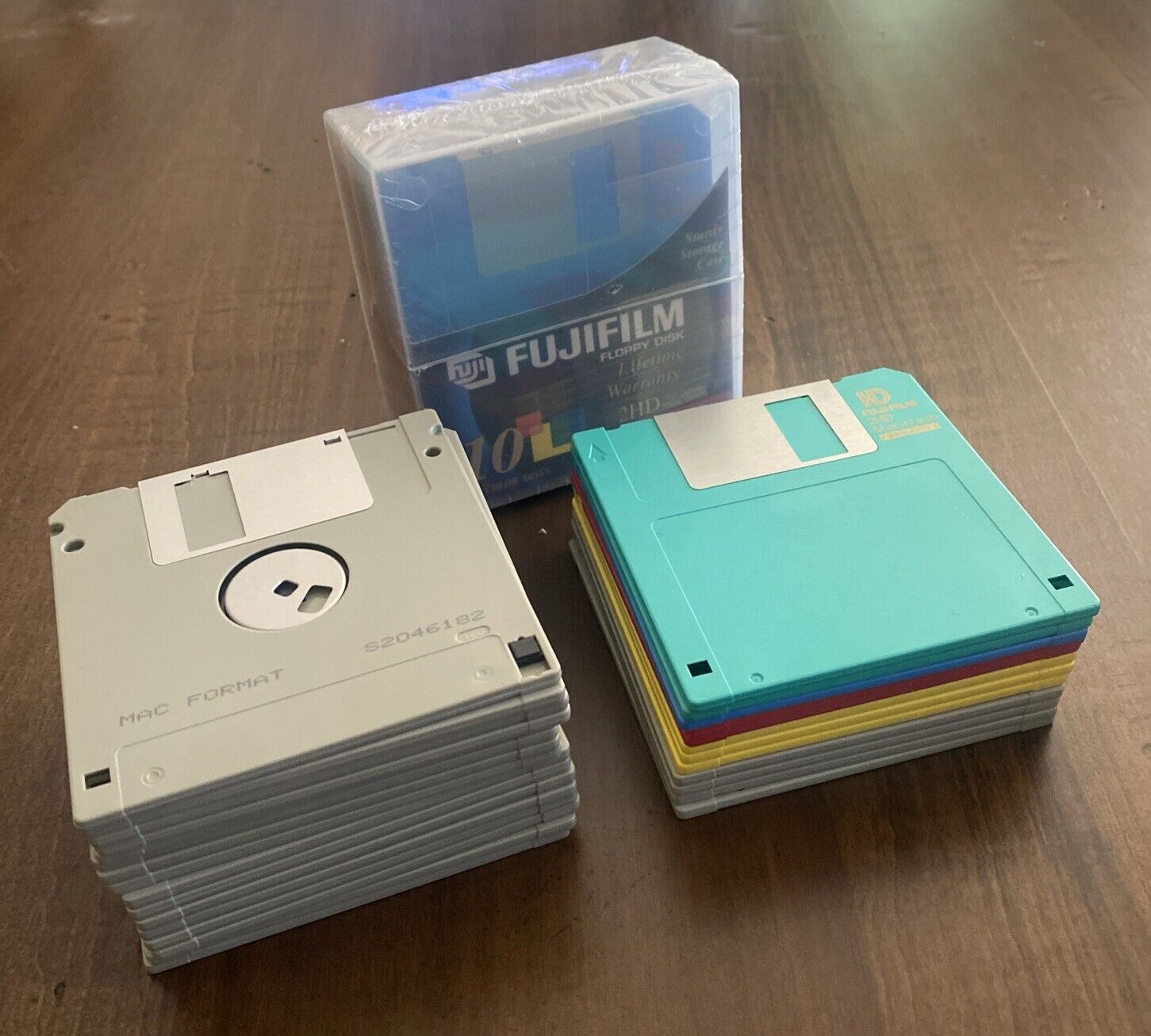 Lot of 37 Unused, 22 FUJIFILM 3 1/2” And 15 Mac, Floppy Disks
