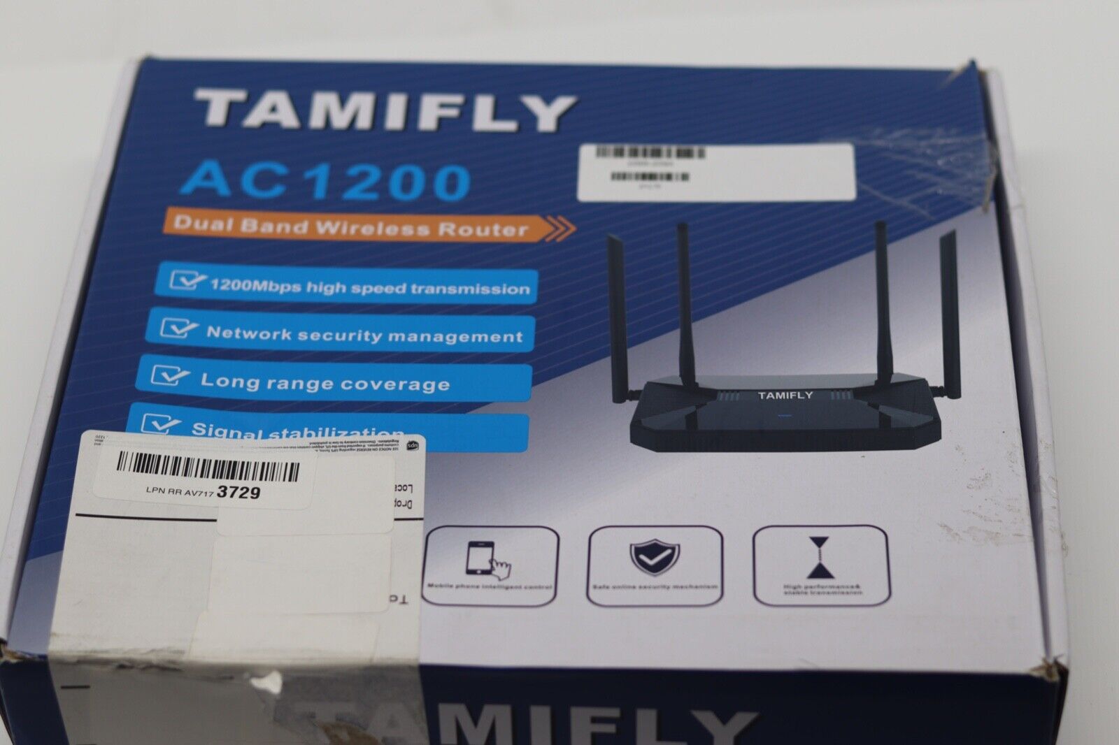 Tamifly  AC 1200 Dual Band Wireless Router Network Security Management NEW