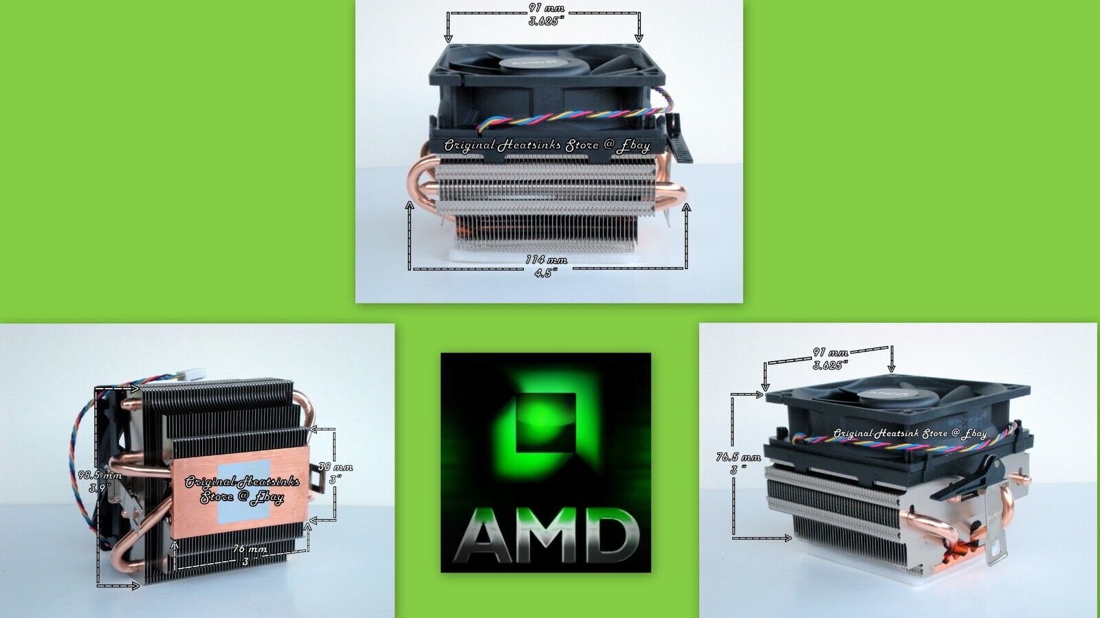 AMD PROCESSOR HEATSINK FAN FOR PHENOM II FX-8000 A10-7000 SERIES Socket AM 3 AM2
