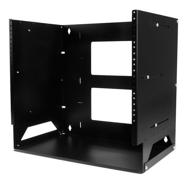 StarTech 8U Wall-Mount Server Rack with Built-in Shelf - Solid Steel