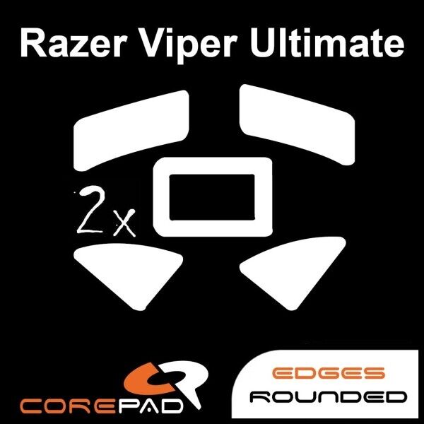 Corepad Skatez Razer Viper Ultimate Replacement Mouse Feet Hyperglides PTFE Teflon