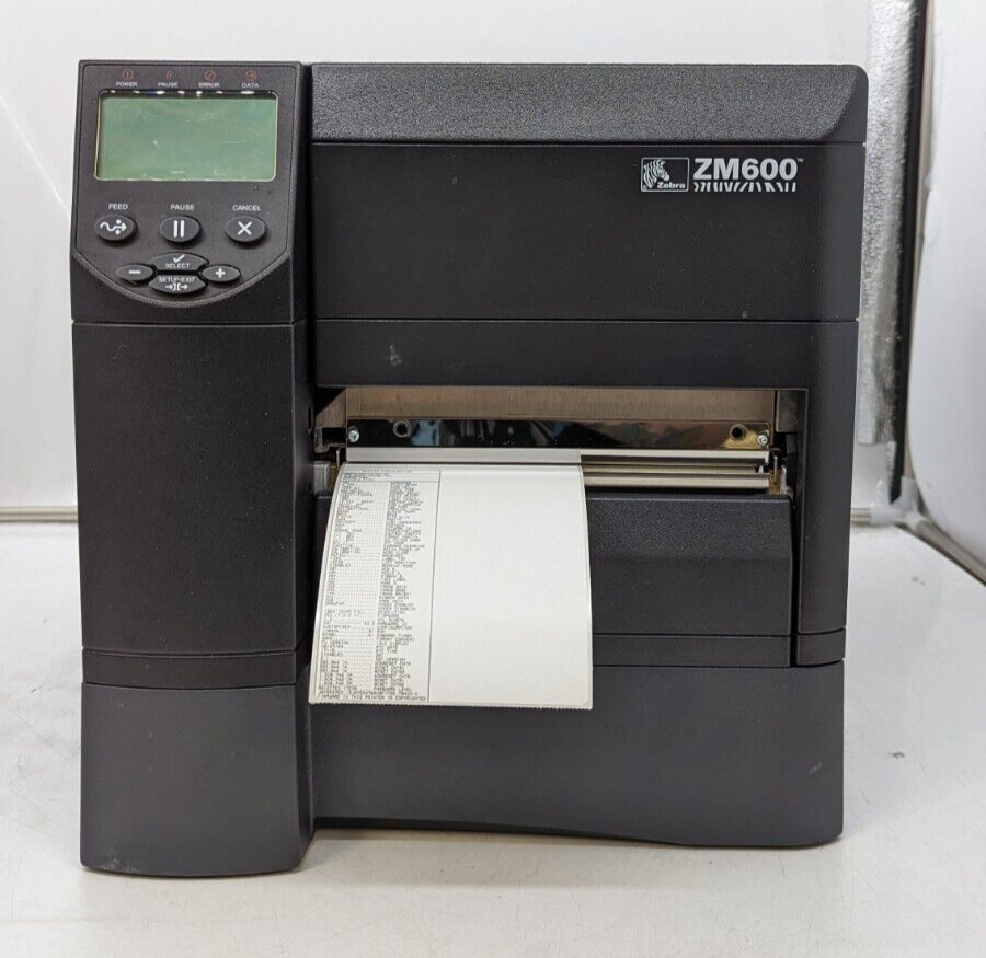 Zebra ZM600 Thermal Barcode Label Tag Printer 300DPI Bits 593k inch Tested #2