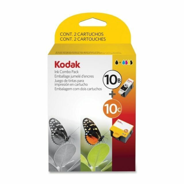 Kodak 10C 10B Ink Combo Pack Ink Cartridge 1 Black 1 Color