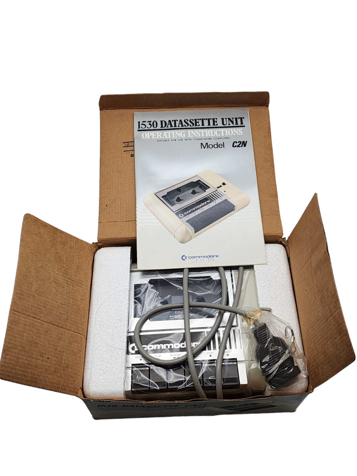 Commodore Computer C2N Datasette Unit Model 1530 Cassette Unused Original Pack