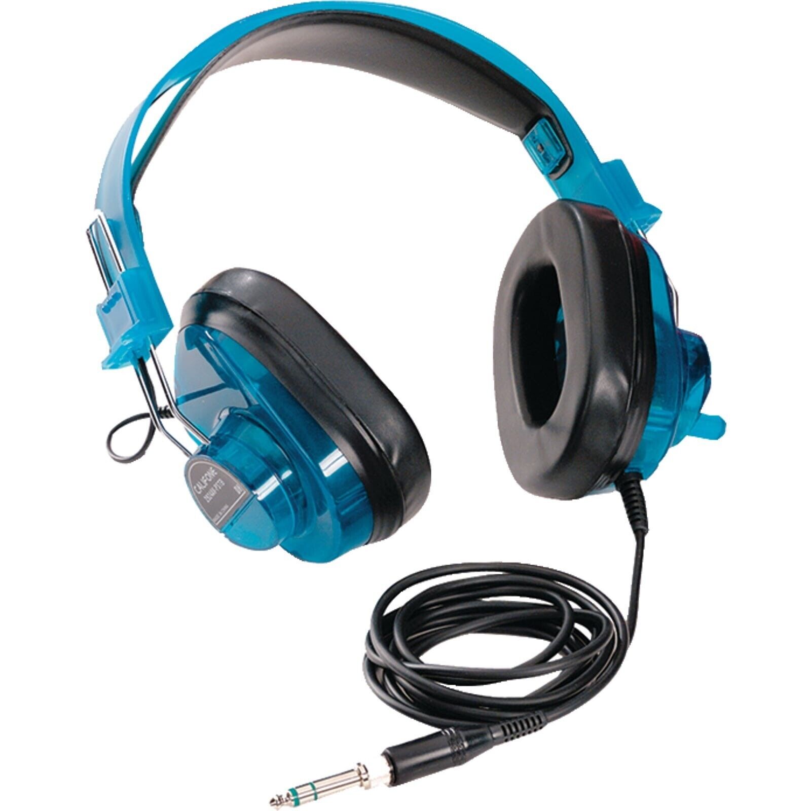 Califone 2924AV-PS-BL 6-foot Cord 3.5mm Plug Deluxe Stereo Over-Ear Headphones