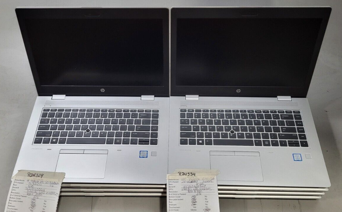 (Lot of 8) HP Probook 640 G5 - Core i5-8265U - 8GB RAM - NO SSD - RL1641