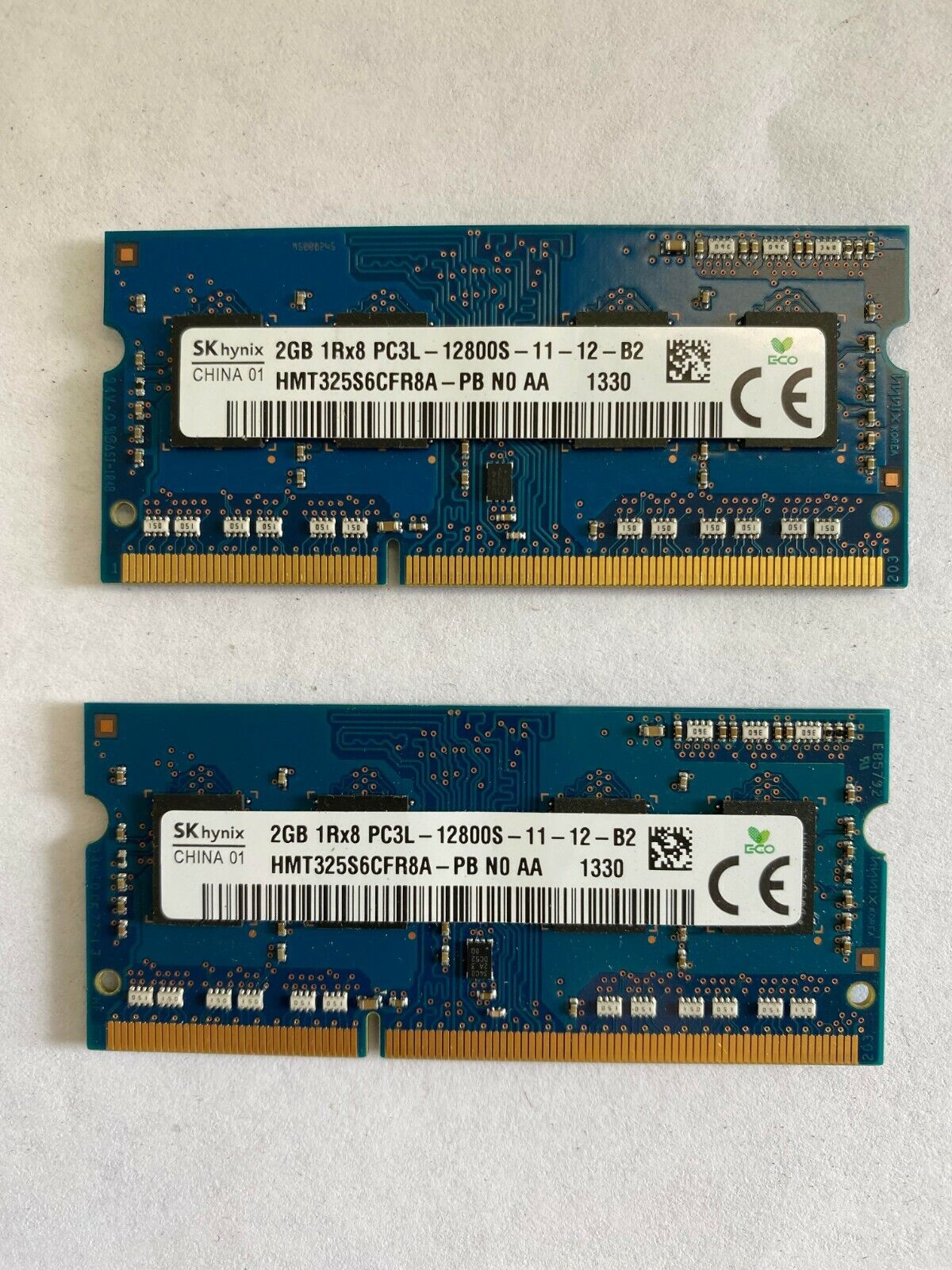 4GB (2x 2GB) Kit DDR3 PC3-10600s or PC3-12800s Laptop SODIMM Memory RAM