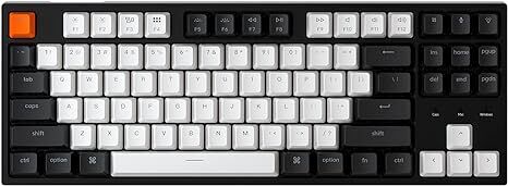 Keychron C1 Mac Layout Mechanical Keyboard Gateron G Pro Brown Switch - Black