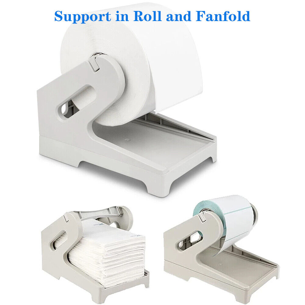 Thermal Label Holder for Rolls and Fan-Fold Labels 4x6 for Desktop Label Printer