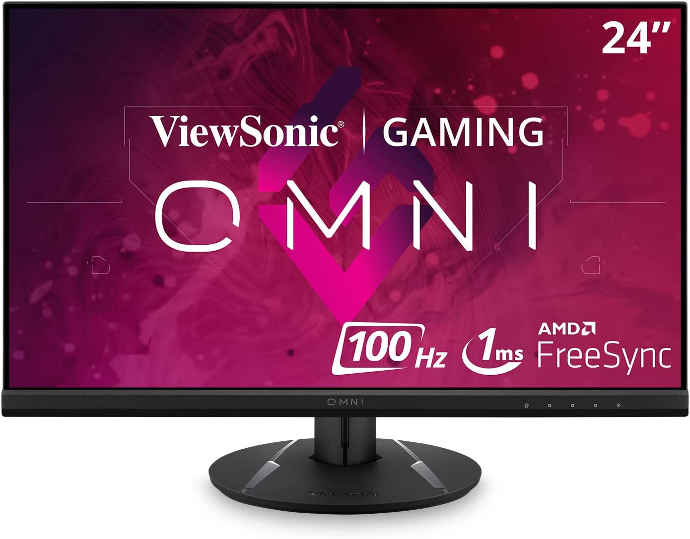 Omni VX2416 24 Inch 1080P 1Ms 100Hz Gaming Monitor with IPS Panel, AMD Freesync,