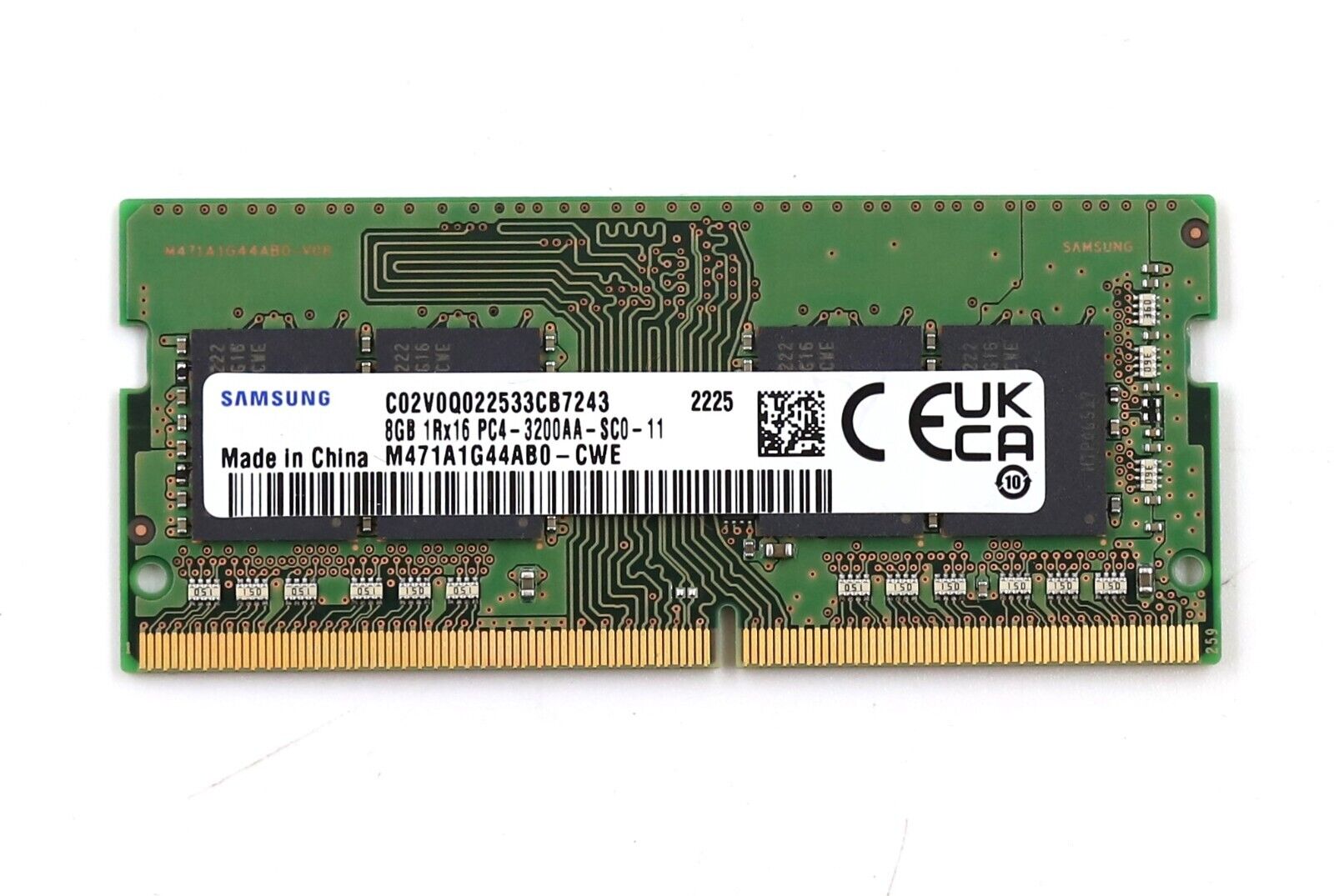 Samsung 8GB 1Rx16 PC4-3200AA-SC0-11 Laptop Memory M471A1G44AB0-CWE Tested