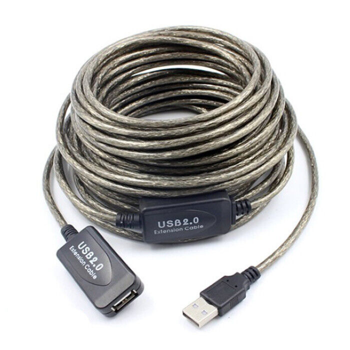 50 Ft (15 meter) USB 2.0 Type A Male to Female Active Extension Cable w/ Booster
