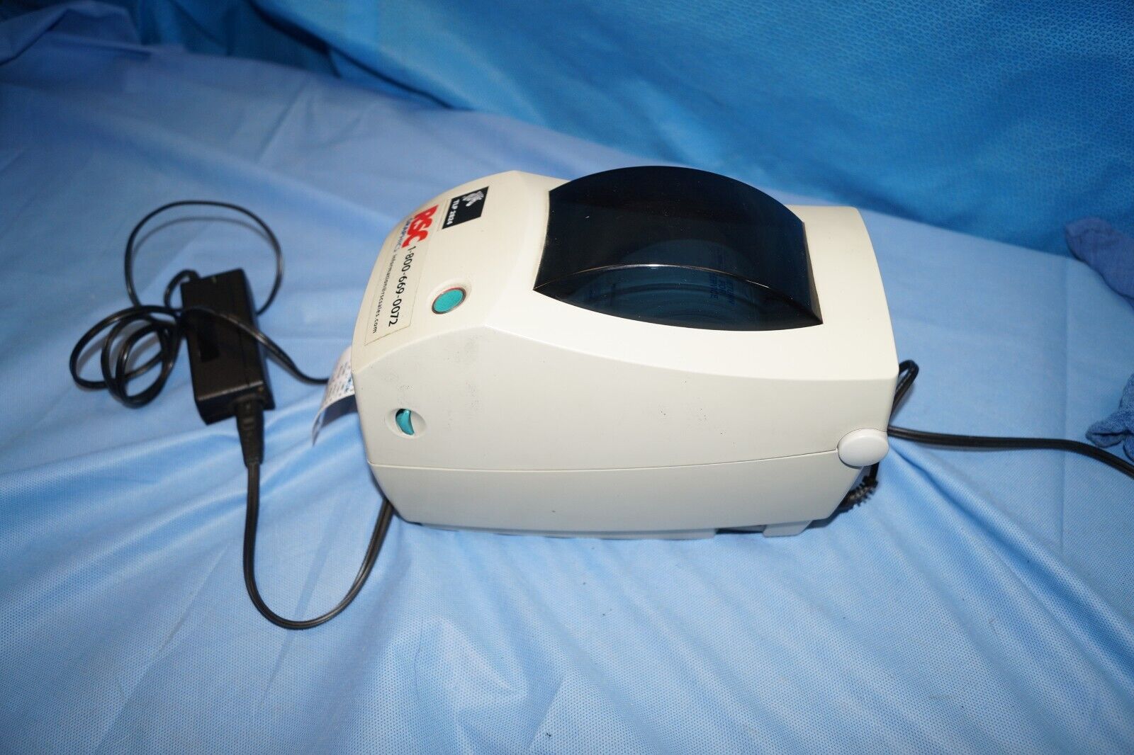 Zebra TLP 2824 (2824-11100-0001) Label Thermal Printer With Power Supply