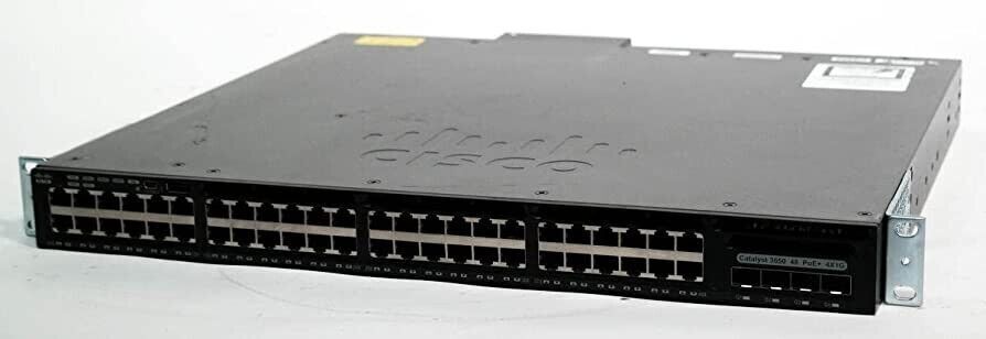 Lot of 10 Cisco WS-C3650-48FS-S V04 48-Port Gigabit Switch w/ PoE+ 4x1G uplinks