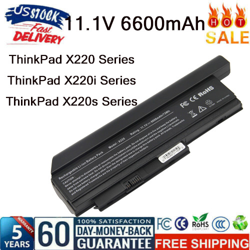 Replace 73Wh Laptop Battery for Lenovo ThinkPad X220 X220i X220S 42T4873 42T4861