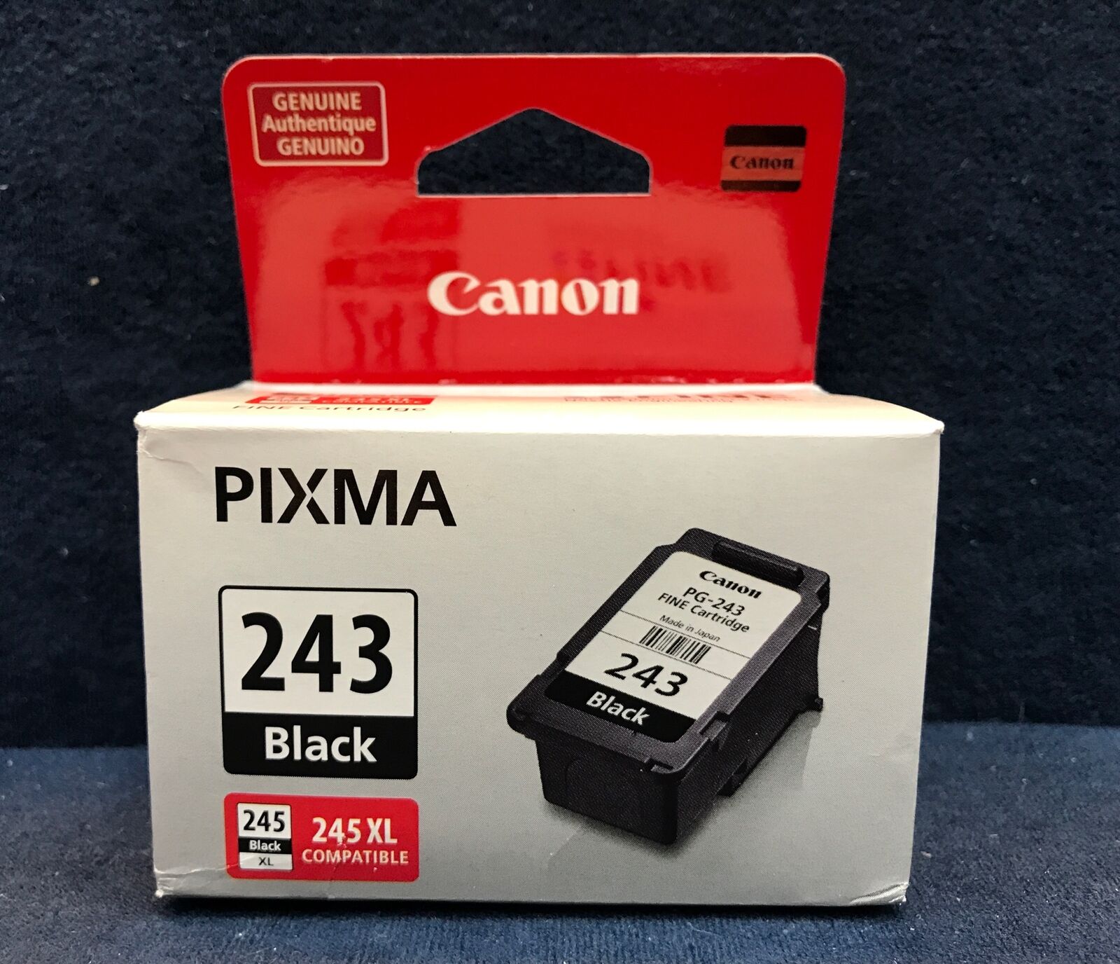 Canon PG-243 Black Ink Cartridge, Pigment-Based Ink