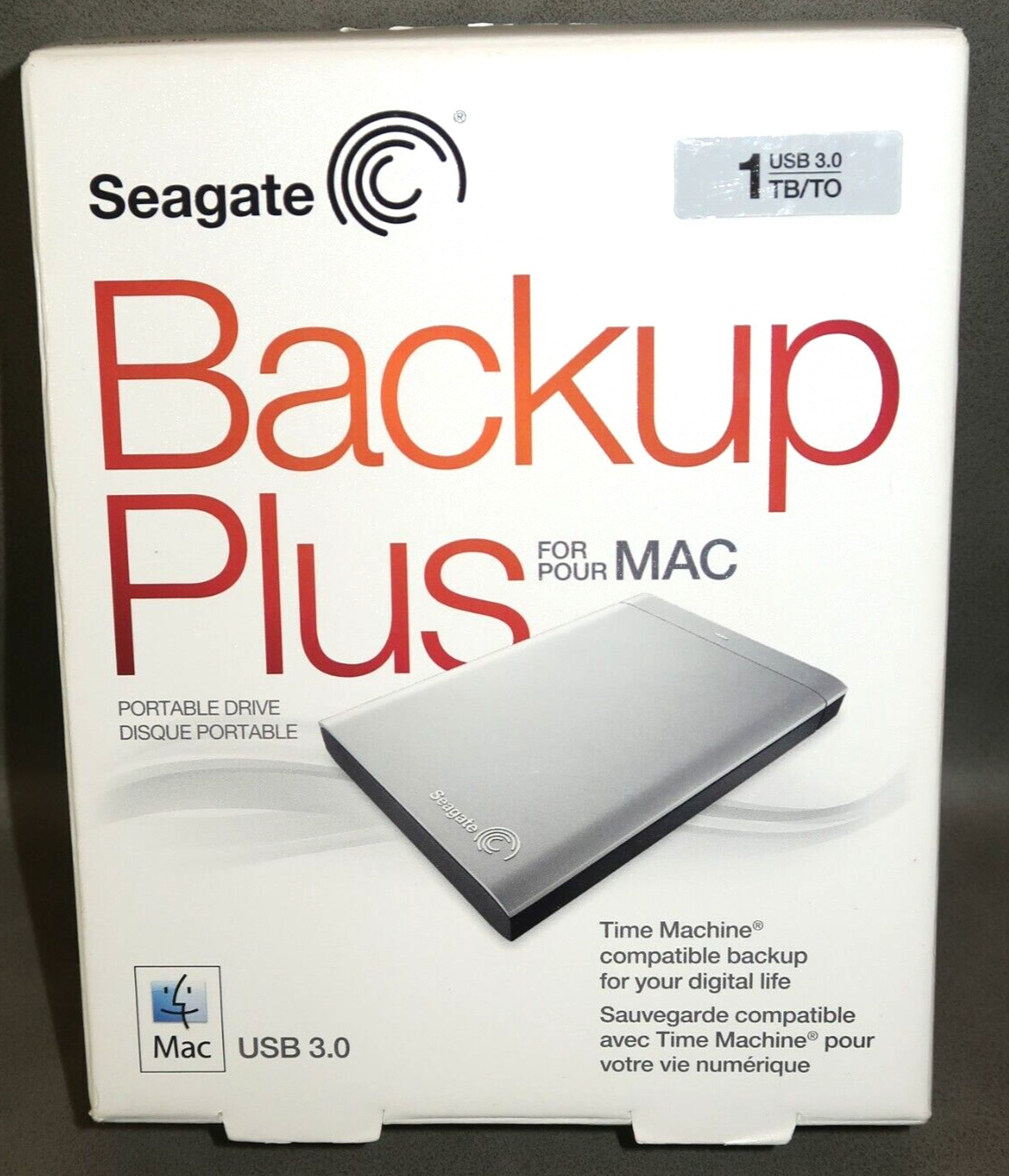 NEW Seagate Backup Plus for Pour MAC Portable Drive 1 TB USB 3.0