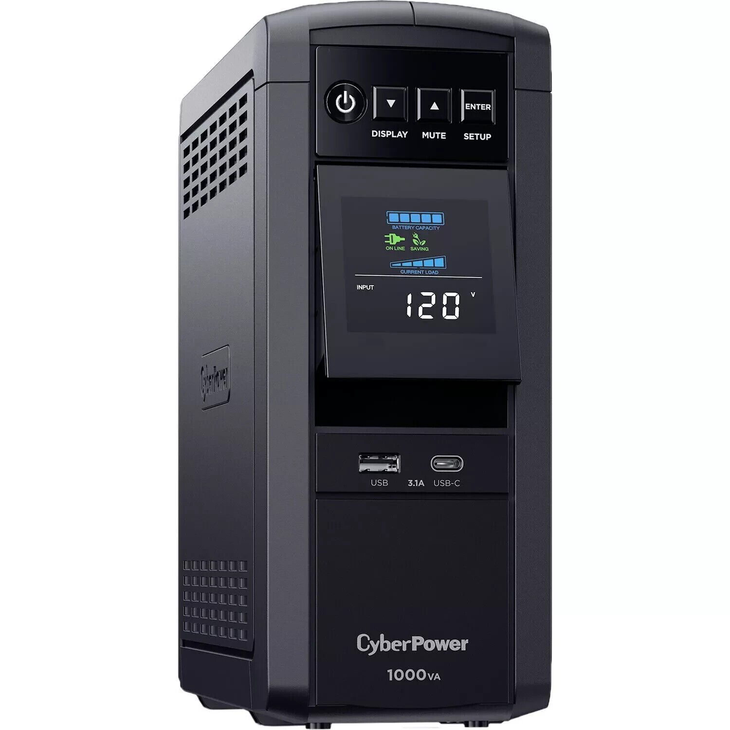 OPEN BOX CyberPower CP1000PFCLCD-R 1000VA/600W Pure Sine Wave UPS, EXCELLENT