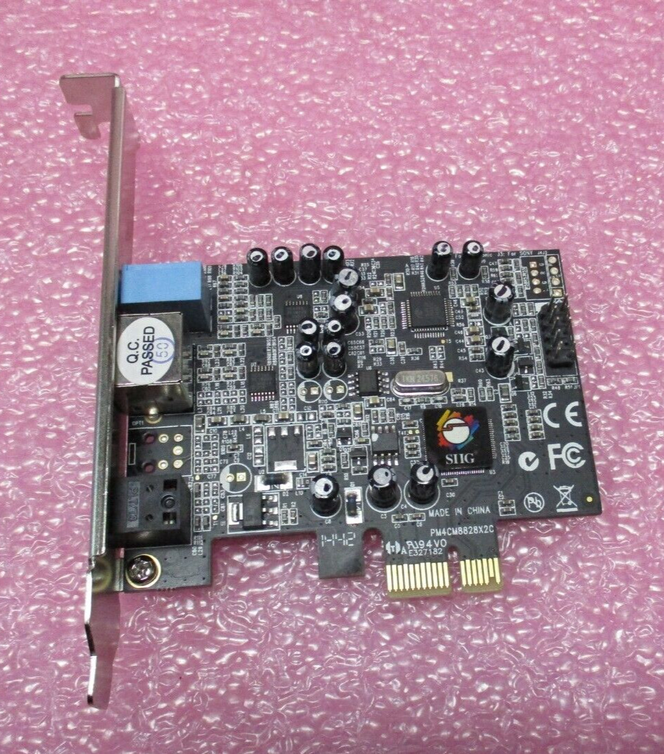 SIIG IC-510211-S1 PM4CM8828X2C BN81520X DP SOUNDWAVE 5.1 PCIE CARD