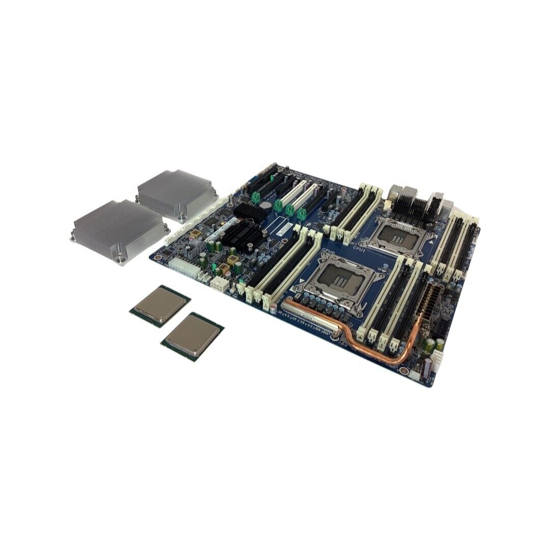 HP Z820 Patsburg Motherboard With CPU New Pull 708610-601 2x SR1AX with Heatsin