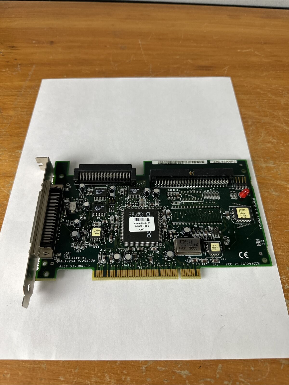 VINTAGE ADAPTEC AHA-2940W 2940UW ULTRA WIDE SCSI PCI CONTROLLER CARD