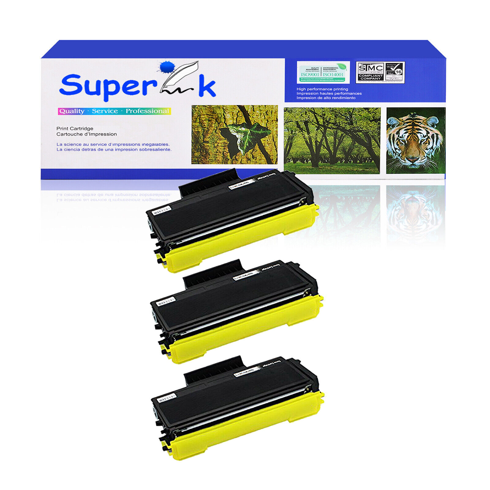 3PK TN580 Toner Cartridge for Brother HL-5280DW 5370DWT MFC-8660DN DCP-8080DN