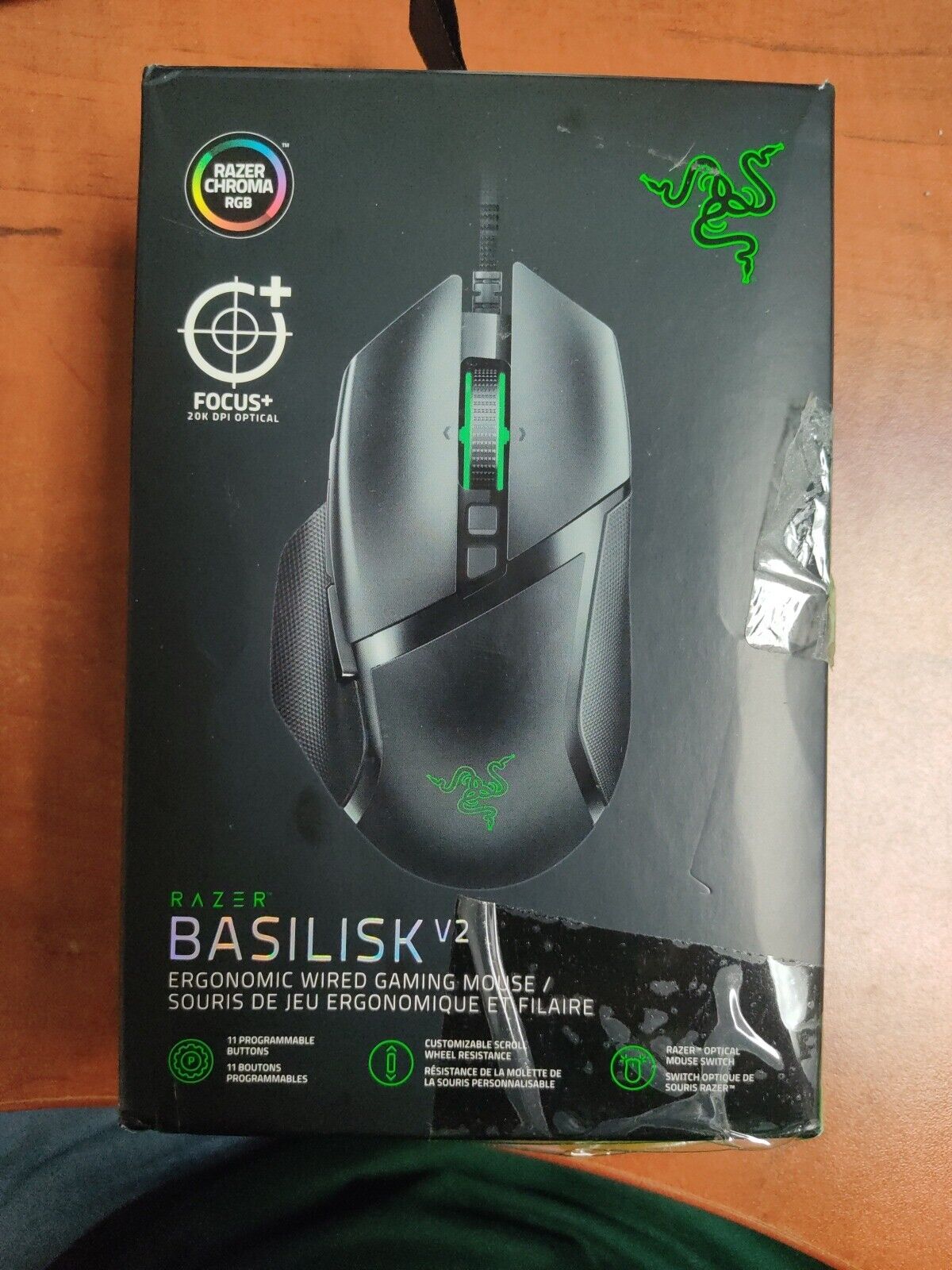 Razer Basilisk V2 wired gaming mouse