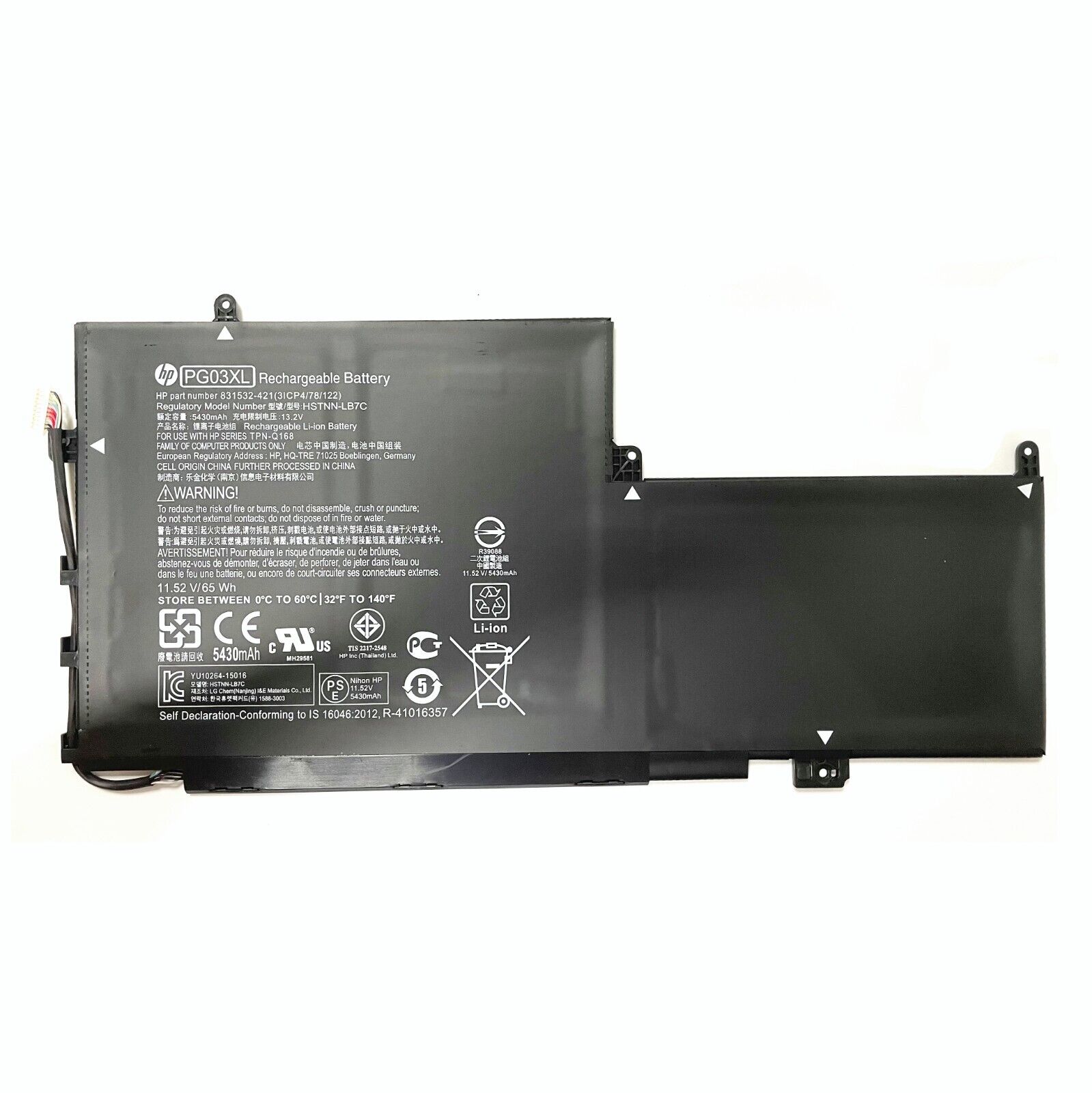 New Genuine PG03XL OEM Battery for HP Spectre X360 15-AP HSTNN-LB7C 831532-422