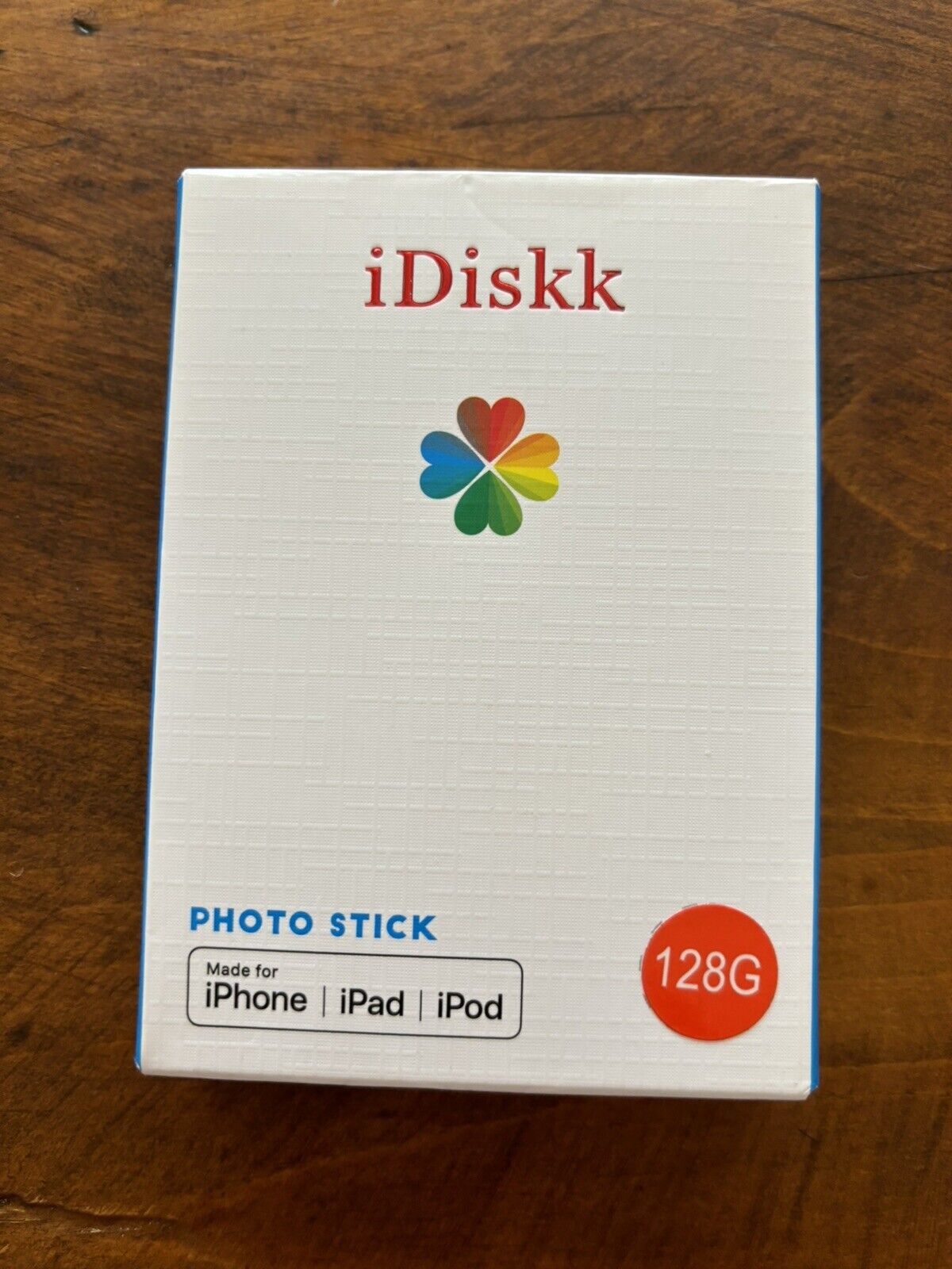 iDiskk USB 3.0 128GB Apple MFI Certified USA Photo Stick NEW IN BOX