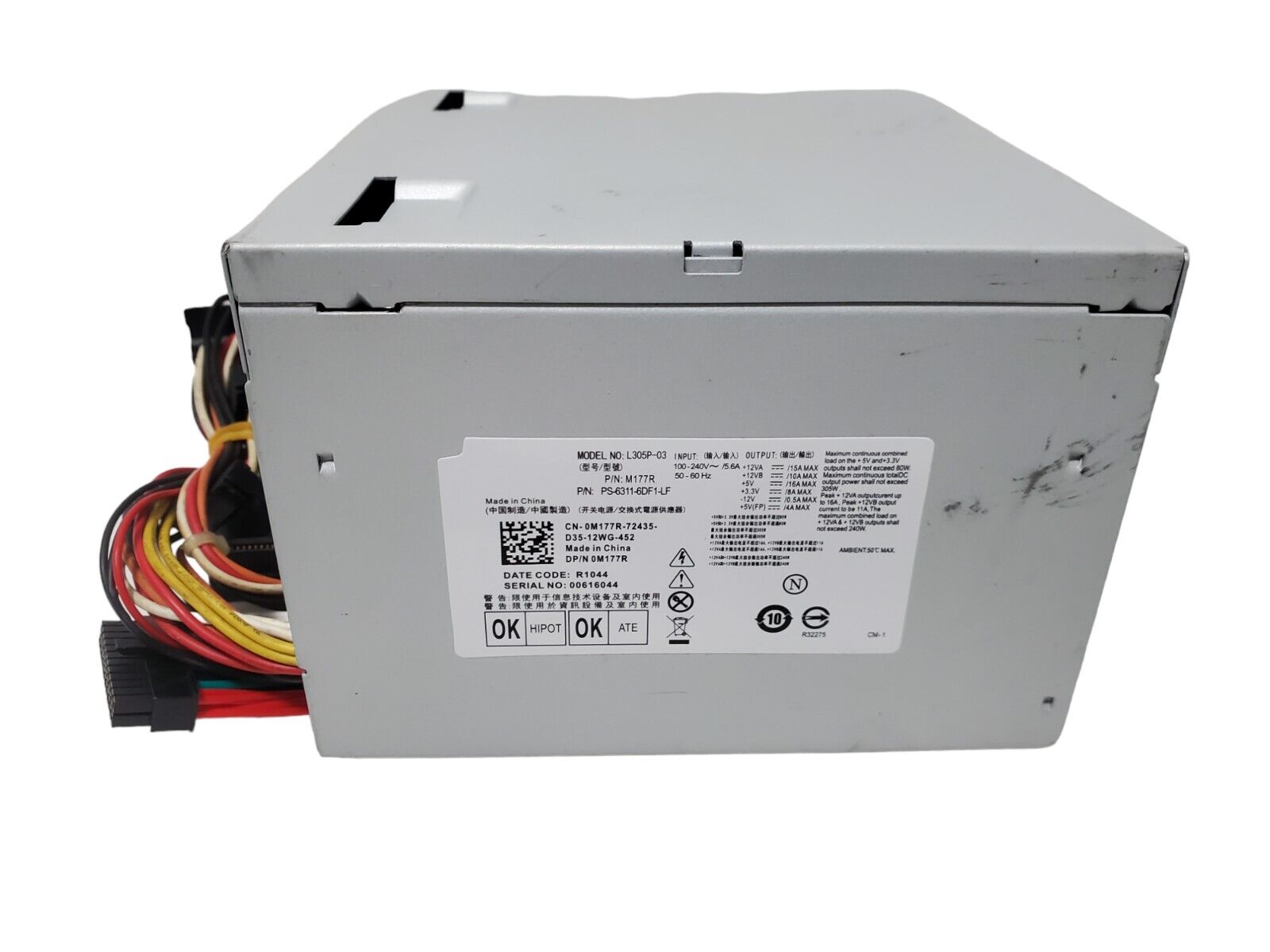 L305P-03 305W Power Supply Fits Dell Optiplex 740 745 755 760 780 960 980 M177R