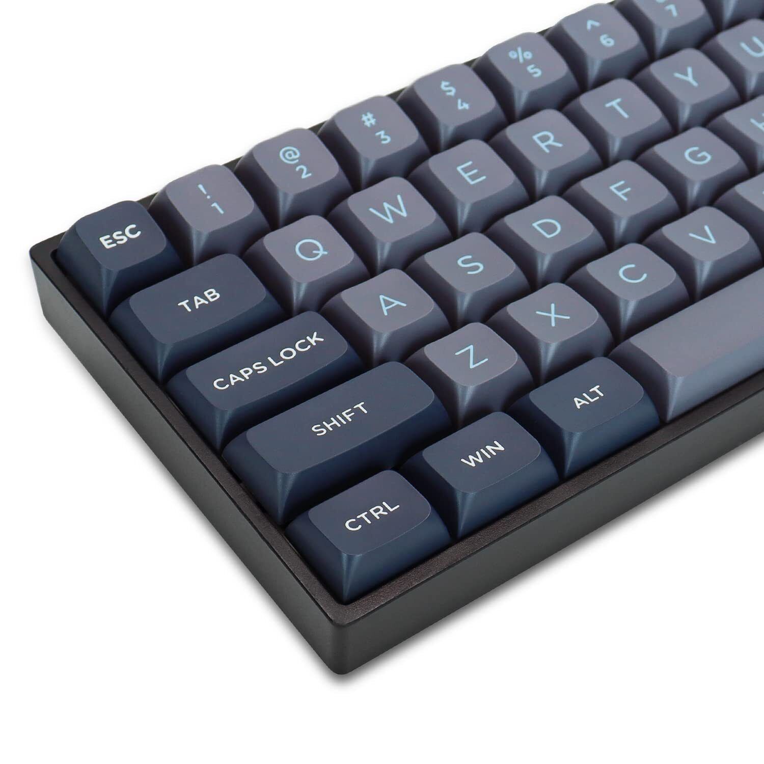 Double Shot Keycaps PBT Custom Keyboard Keycaps189 Key Full grey/dark blue