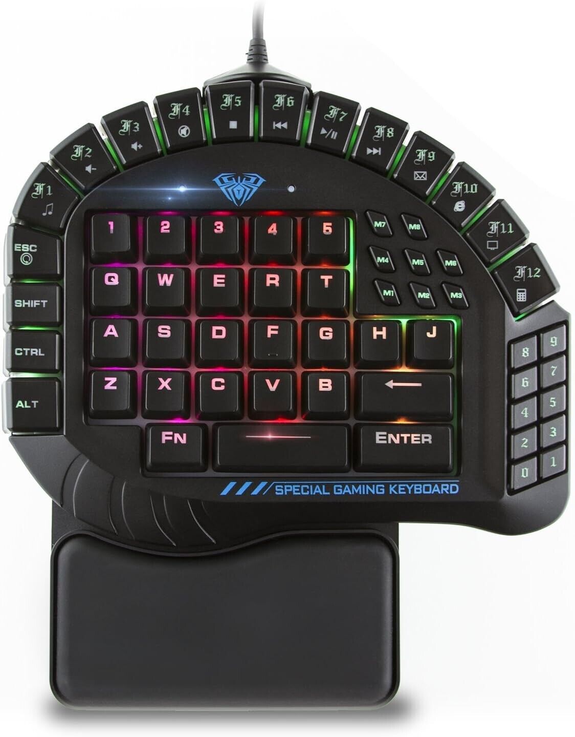 EXCALIBUR  -  One Handed Mechanical Gaming Keyboard - RGB Backlit  