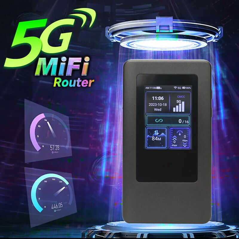 MiFi Mobile Modem Hotspot 5g Sim Card Wireless Router Dual Band Portable 5Ghz 