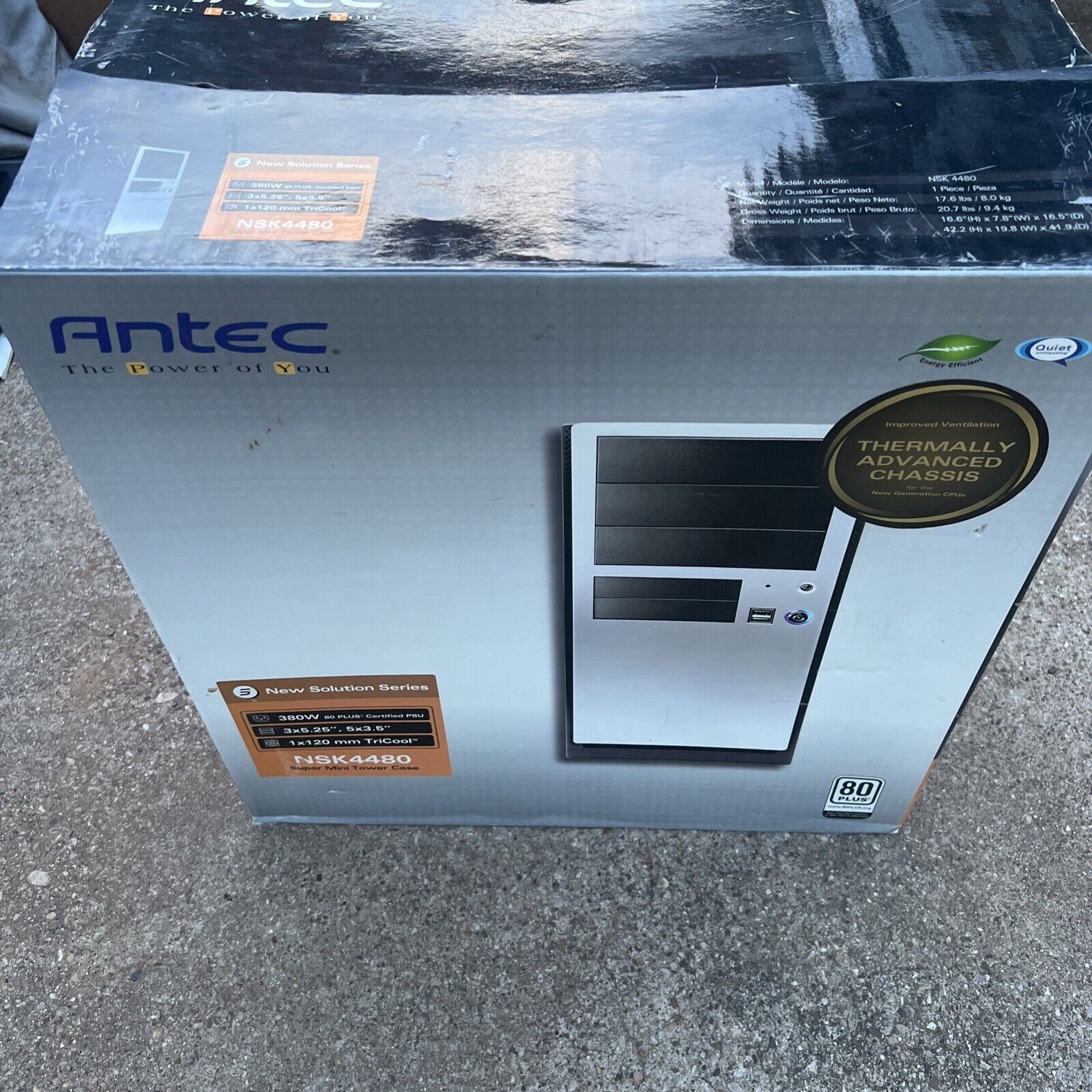 Vintage Antec New Solution (NSK4480) ATX Mid Tower Computer Case - BRAND NEW