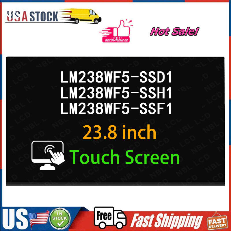New for LM238WF5-SSF1 L17303-272 LCD LM238WF5(SS)(F1) Touch Screen 1920×1080 US
