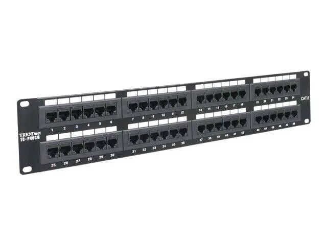 TRENDnet TC-P48C6 Cat6 48-port Unshielded Patch Panel.  New In Box Sealed 