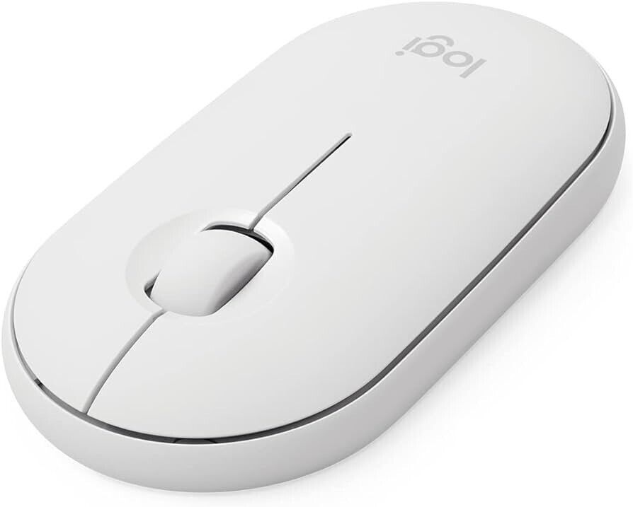 Logitech Pebble M350 Wireless Optical Mouse - Dual connectivity -Mac PC Chome OS
