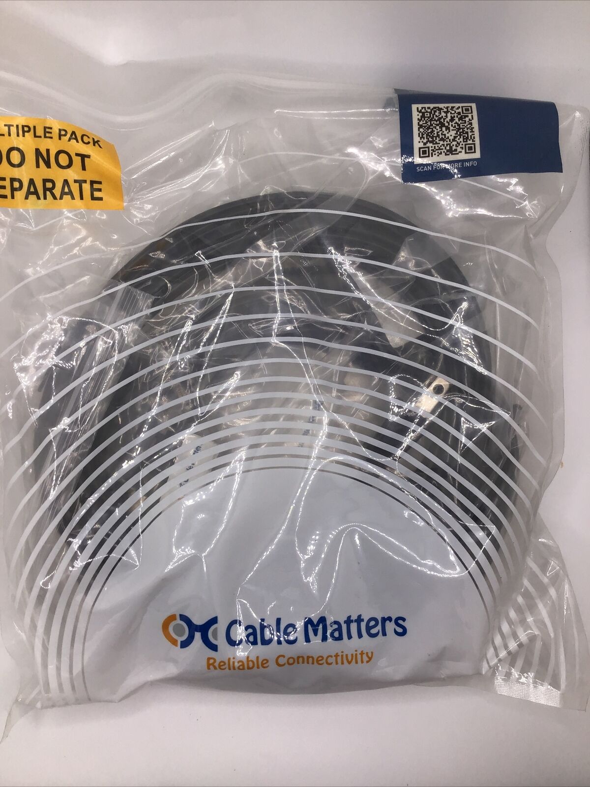 Cable Matters Figure 8 Non-polarized AC Power Cord 15ft (NEMA 1-15P to IEC C7