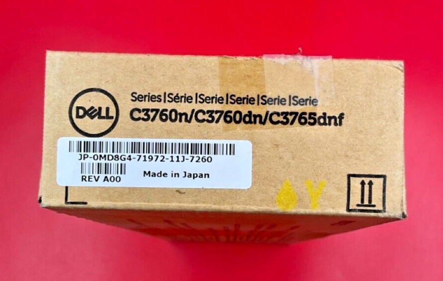 Dell Extra High Capacity Yellow Toner Cartridge C3760 Series MD8G4 ✅❤️️✅❤️️